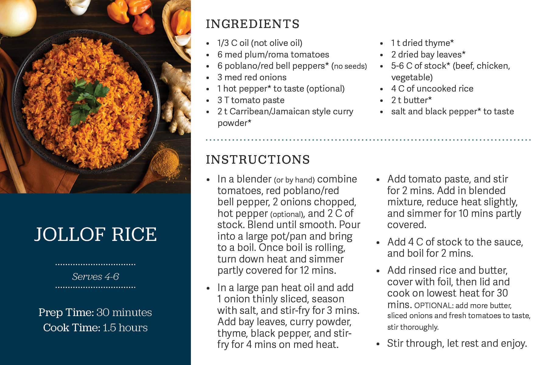 What Is Jollof Rice?, Cooking School